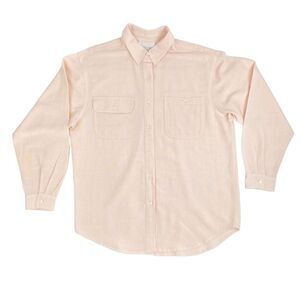 Vintage 90s Casey & Max Button Down Pink Polo Shirt Medium